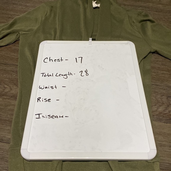 Sws Basic | army green, long sleeve, long open  Cardigan | Size small - Picture 3 of 11